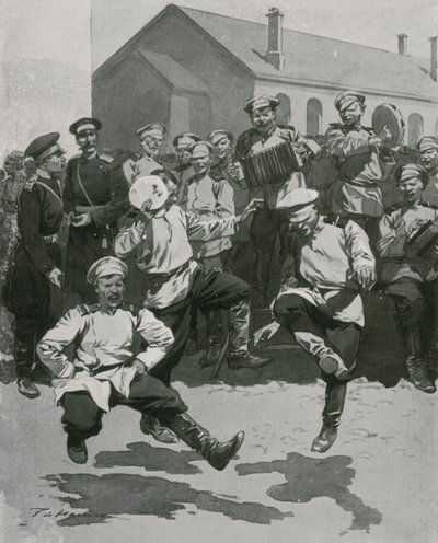 Soldats dansant dans les casernes - Frederic de Haenen