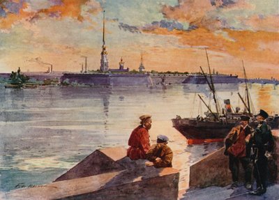 Le quai du Palais de la Neva - Frederic de Haenen