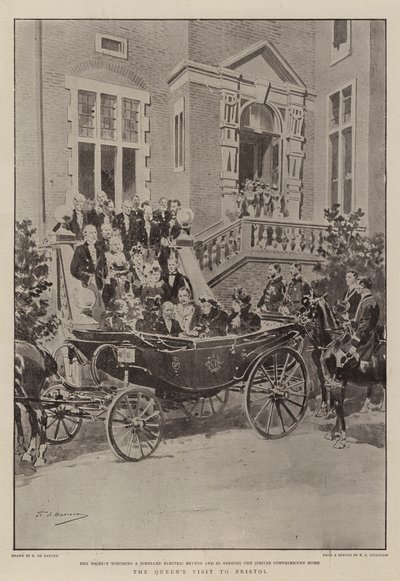 La visite de la reine à Bristol - Frederic de Haenen