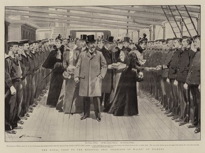 La visite royale au navire-hôpital Princess of Wales à Tilbury - Frederic de Haenen