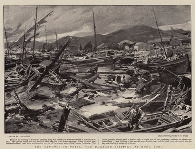 Le Typhon en Chine, les navires endommagés à Hong Kong - Frederic de Haenen