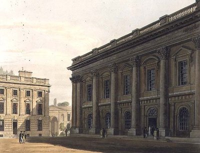 Extérieur de la bibliothèque de Christ Church, Peckwater, illustration de 