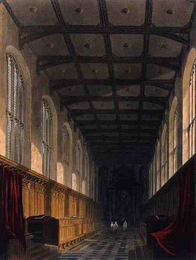 Intérieur de la chapelle du Trinity College, Cambridge, de 