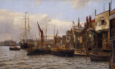 La Rivière à Limehouse, vers 1890 - Frederick A Winkfield