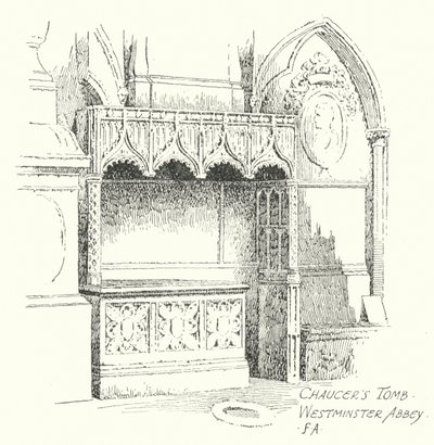 Tombe de Chaucer, Abbaye de Westminster - Frederick Adcock