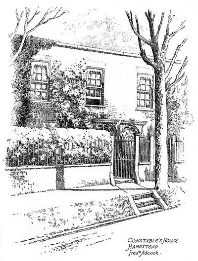 Maison de John Constable, Hampstead, Londres, 1912 - Frederick Adcock