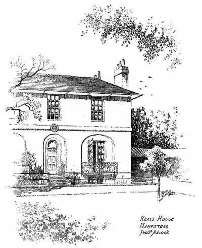 Maison de Keats, Hampstead, Londres, 1912 - Frederick Adcock