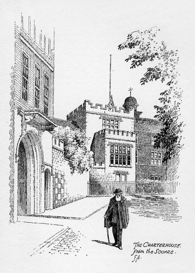 La Chartreuse depuis la place, Londres, 1912 - Frederick Adcock