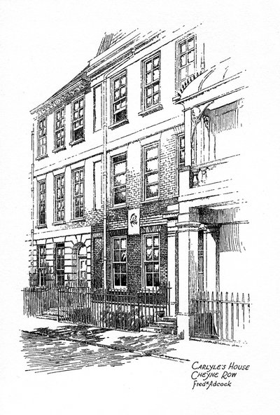 Maison de Thomas Carlyle, 24 Cheyne Row, Chelsea, Londres, 1912 - Frederick Adcock
