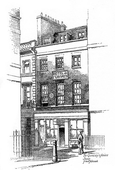 Maison de Thomas de Quincey, Soho, Londres, 1912 - Frederick Adcock