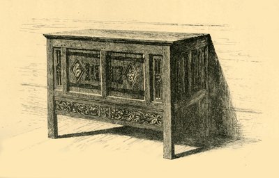 Coffre en chêne, 1460-1480, 1881 - Frederick Albert Slocombe