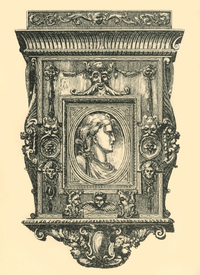 Cadre de miroir en noyer, début-milieu du 19e siècle, 1881 - Frederick Albert Slocombe