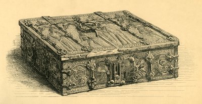 Coffret en bois et cuir, 1350-1370, 1881 - Frederick Albert Slocombe