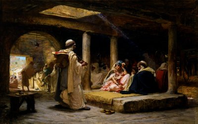 Café à Biskra, Algérie - Frederick Arthur Bridgman