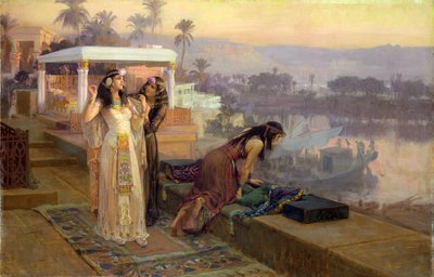 Cléopâtre (69-30 av. J.-C.) sur les terrasses de Philae, 1896 - Frederick Arthur Bridgman