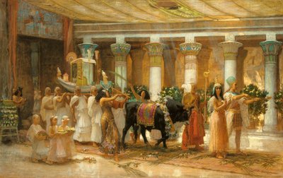La Procession du Taureau Sacré, Apis, vers 1879 - Frederick Arthur Bridgman