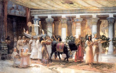 La Procession du Taureau Sacré Apis, fin du 19e ou début du 20e siècle - Frederick Arthur Bridgman