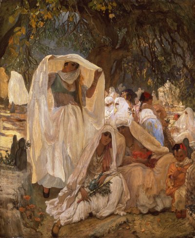 Femmes de Blidah le Jour du Prophète, Algérie - Frederick Arthur Bridgman