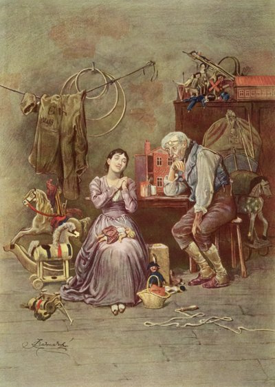 Caleb Plummer et sa fille aveugle, scène de 