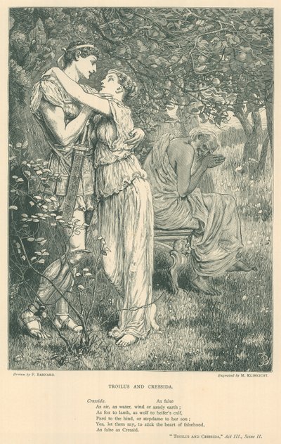 Illustration pour Troilus et Cressida - Frederick Barnard