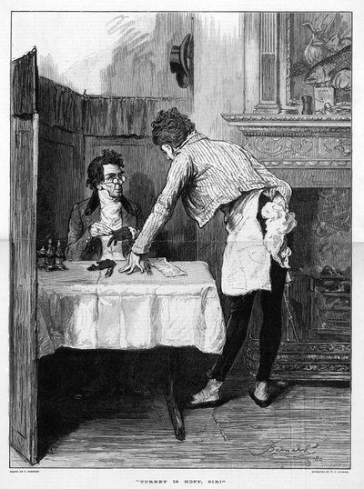 La dinde est Hoff, Monsieur! (gravure) - Frederick Barnard