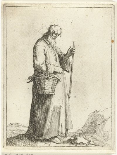 Paysage avec dromadaires, ruines et hommes endormis (Le rêve de Byron) - Frederick Bloemaert