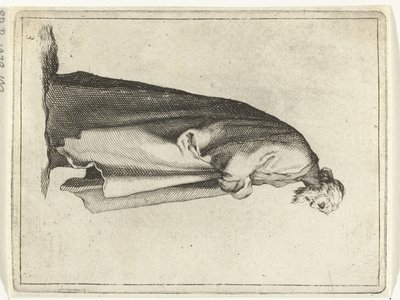 Vieil homme avec long manteau (15 petites figures) - Frederick Bloemaert