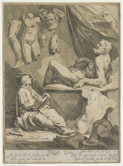 Page de titre de Oorspronkelyk en vermaard konstryk tekenboek - Frederick Bloemaert