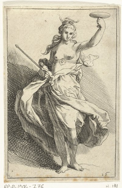 Femme avec calice et sceptre - Frederick Bloemaert