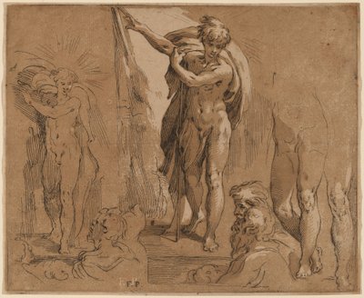 Saint Jean-Baptiste - Frederick Bloemaert after Parmigianino