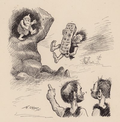 Nos ancêtres antédiluviens par F Opper : Numéro quarante-trois (litho) - Frederick Burr Opper