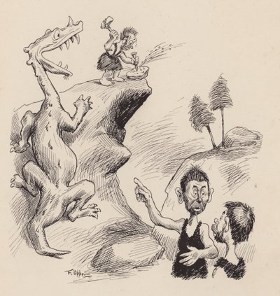 Nos ancêtres antédiluviens par F Opper : Numéro quatre (litho) - Frederick Burr Opper