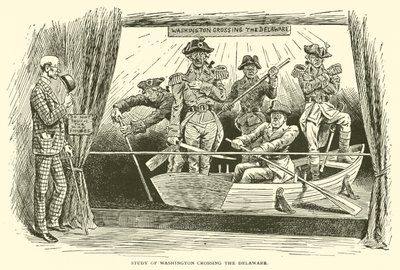 Étude de Washington traversant le Delaware - Frederick Burr Opper