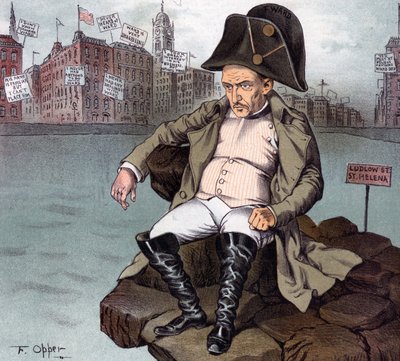 Le "Petit Napoléon de Wall Street" en exil - Frederick Burr Opper