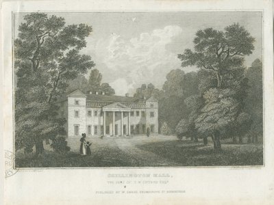 Chillington Hall: gravure, nd [1830] - Frederick Calvert