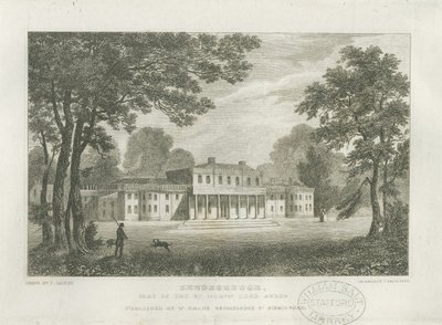 Shugborough Hall : gravure, nd [c. 1830] - Frederick Calvert