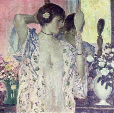 Le miroir à main - Frederick Carl Frieseke