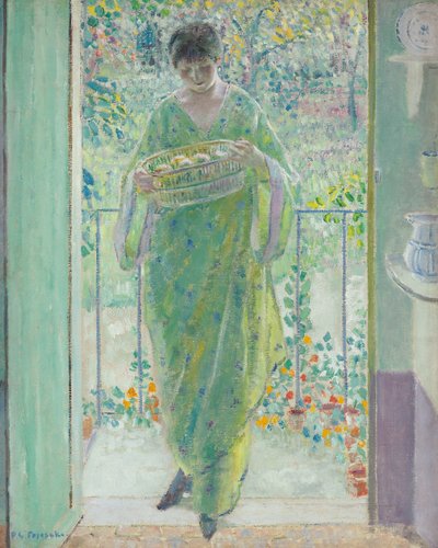 La porte de la cuisine - Frederick Carl Frieseke