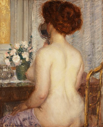Femme à une coiffeuse - Frederick Carl Frieseke