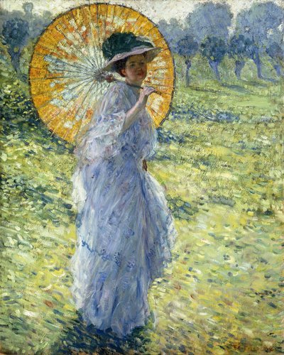 Femme avec une Ombrelle, c.1906 - Frederick Carl Frieseke