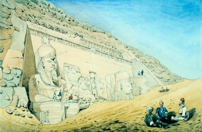 Statues de Ramsès II devant l