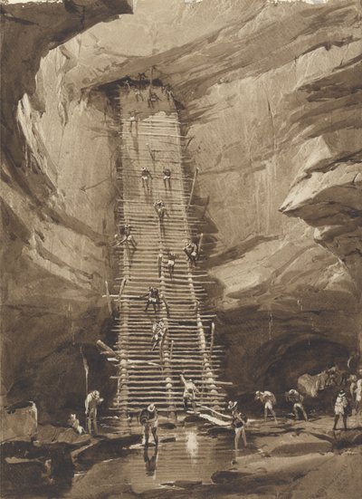Puits à Bolonchen, Yucatan - Frederick Catherwood