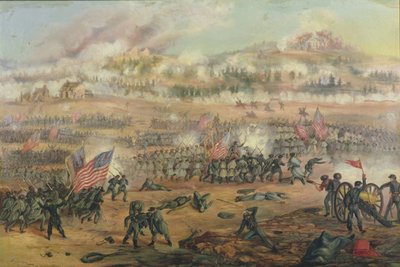 La bataille de Fredericksburg le 13 décembre 1862 - Frederick Cavada