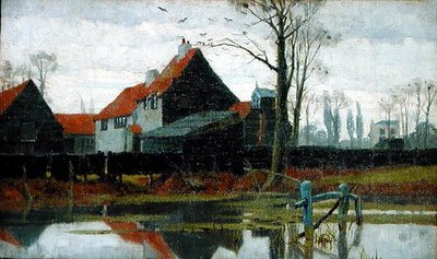 Bâtiments de ferme, c.1889 - Frederick Cayley Robinson