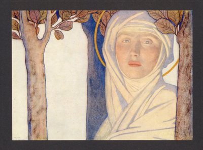 Sainte Brigitte, 6e siècle, Fête du 1er février - Frederick Cayley Robinson