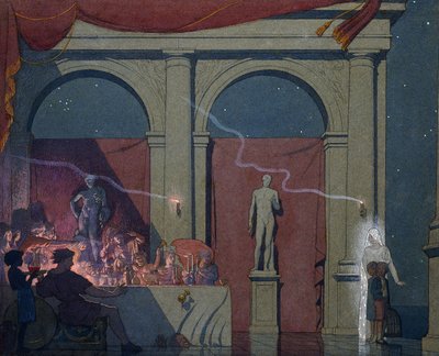 Tyltyl tourne le diamant dans le Palais du Luxe, 1911 - Frederick Cayley Robinson
