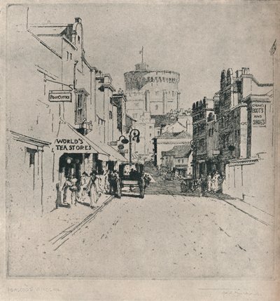 Peascod Street, Windsor, vers 1918 - Frederick Charles Richards