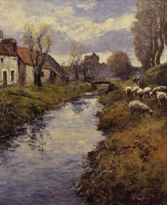 Sur les rives du Loing, Montigny - Frederick Charles Vipont Ede