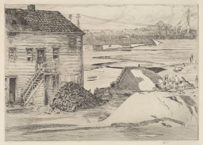 Marée basse, pont de Cos Cob, 1915 - Frederick Childe Hassam
