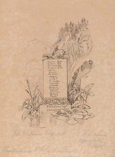 Frontispice du catalogue de M. Fawkes - Frederick Christian Lewis the Elder